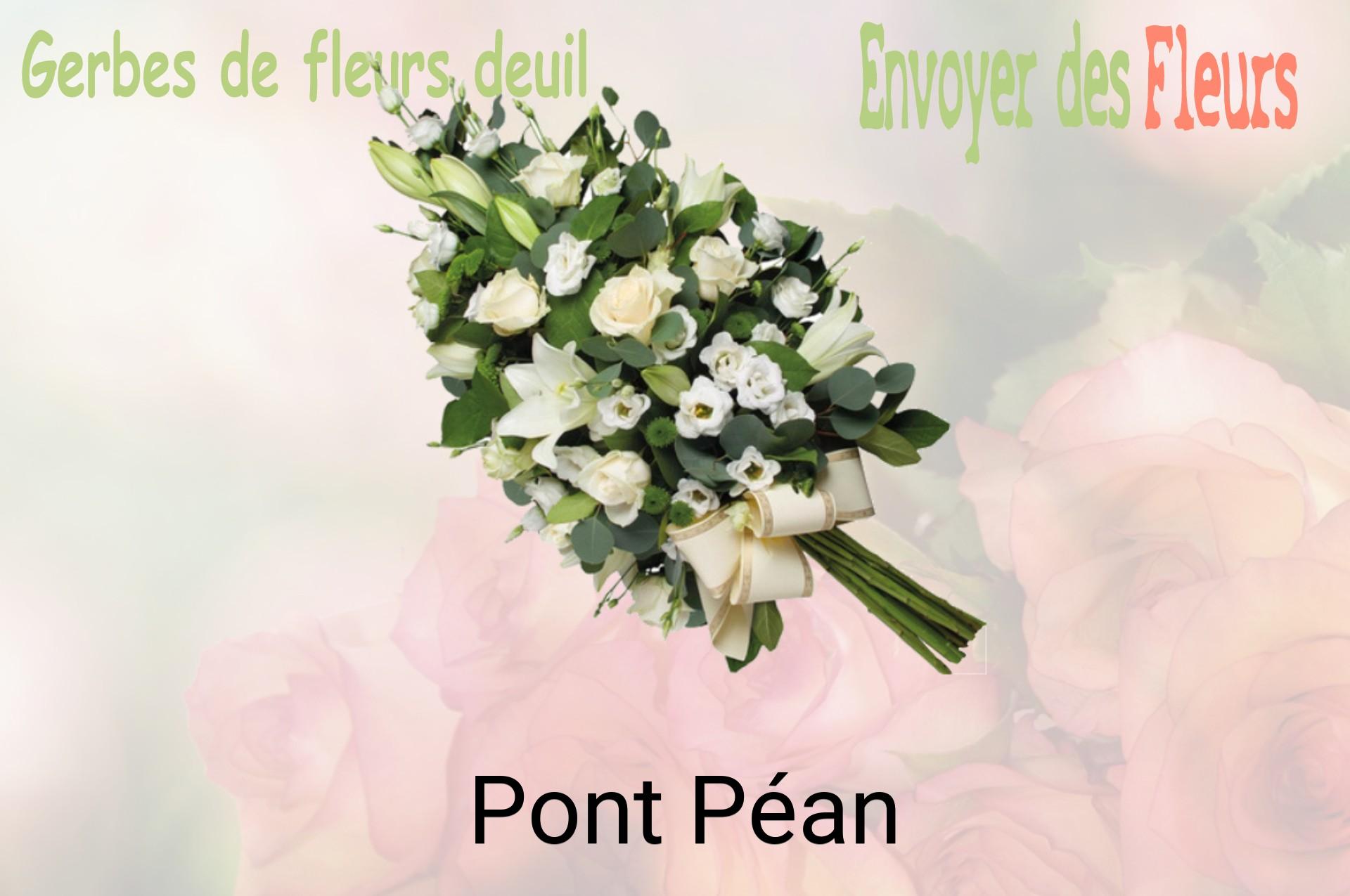 Gerbe de fleurs de deuil livrée à Pont-Péan